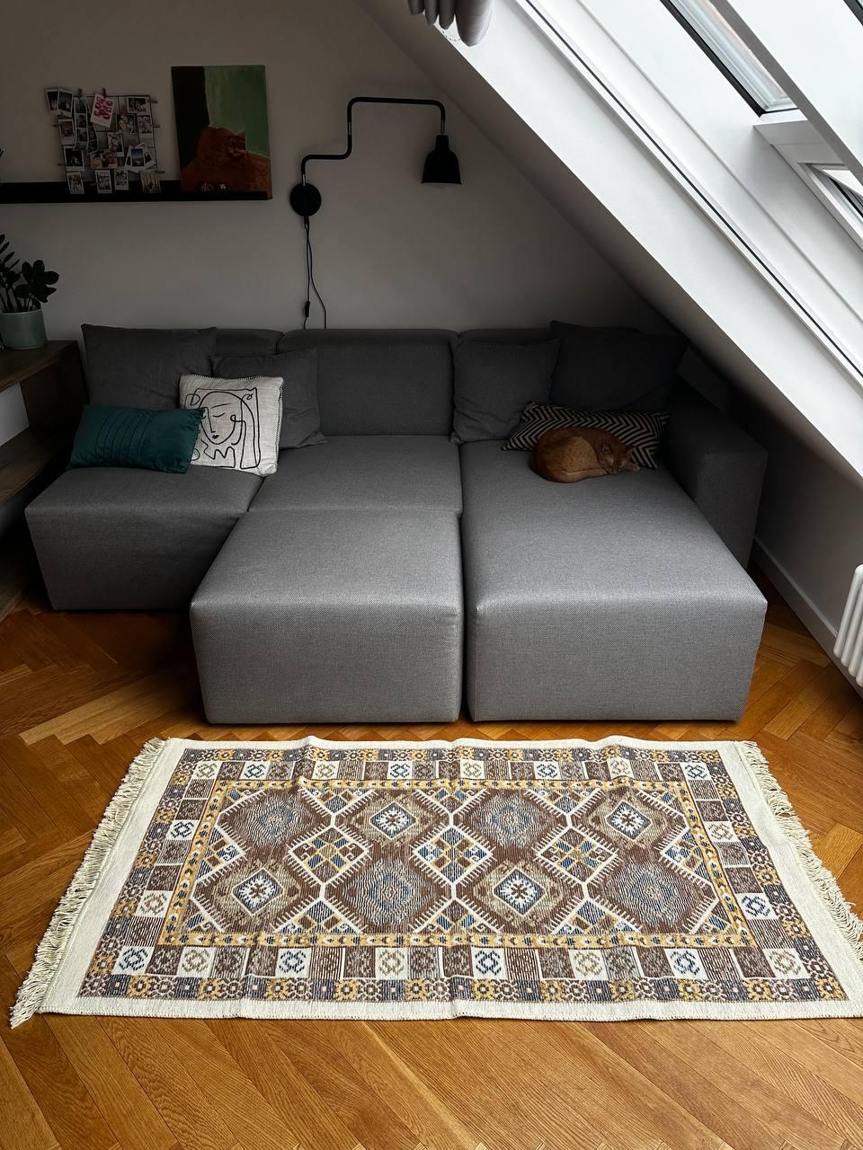Oboustranný koberec bez vlasu Pysanka Blue
