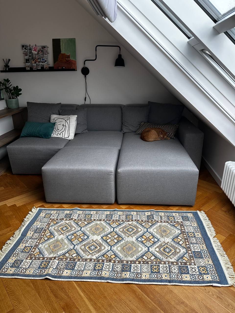 Oboustranný koberec bez vlasu Pysanka Blue