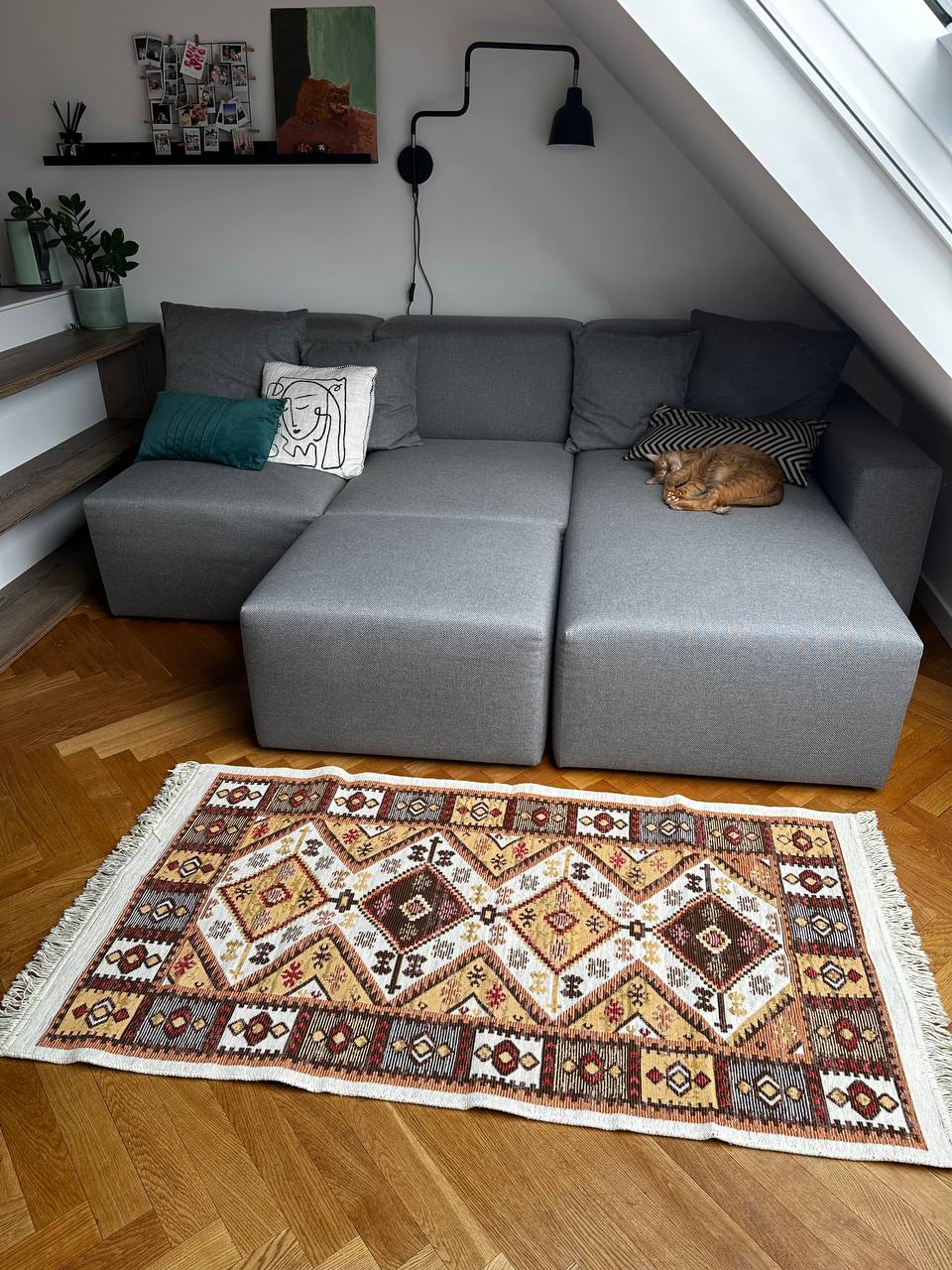 Oboustranný koberec bez vlasu Pysanka Red