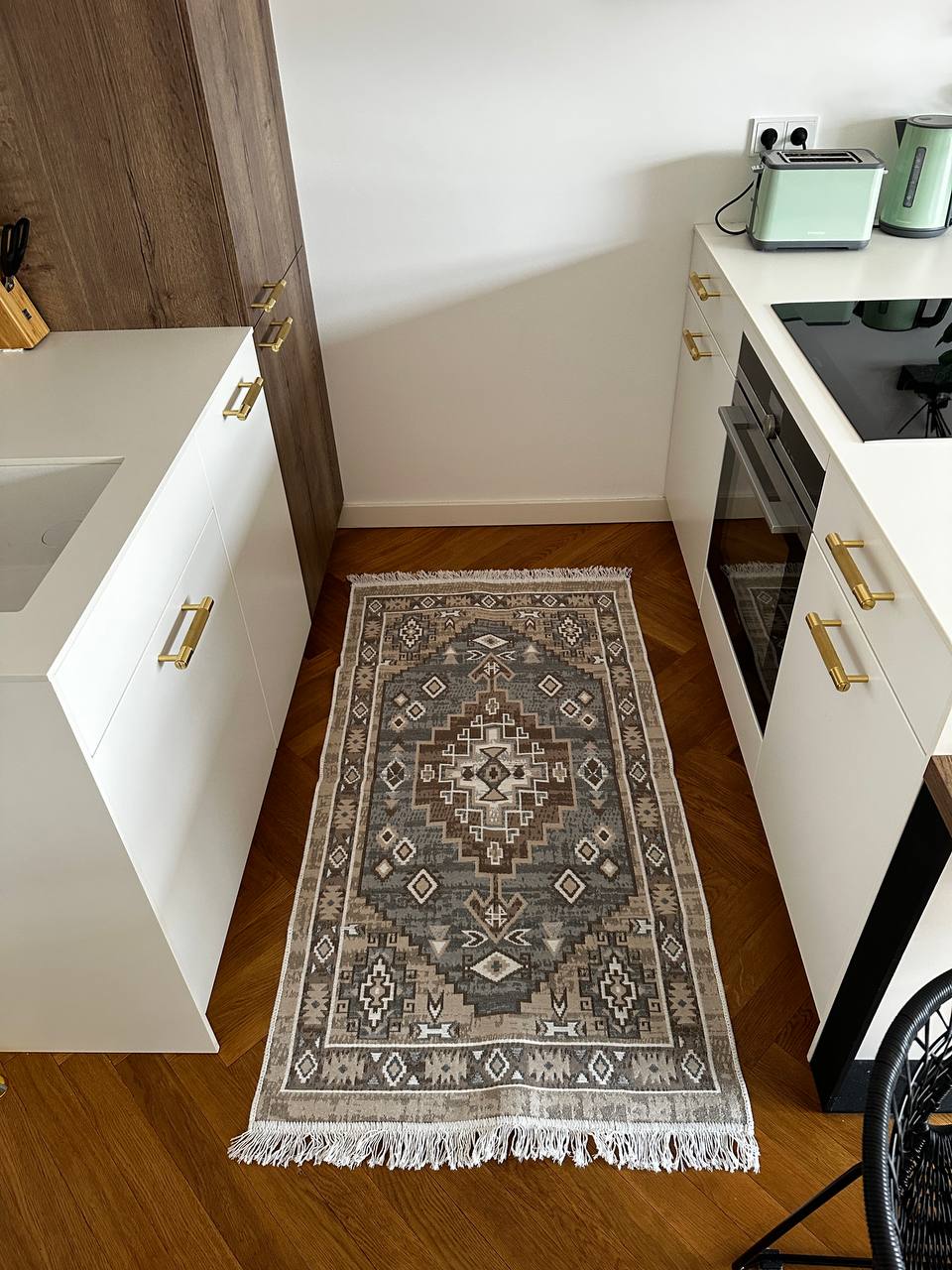 Double-sided flatweave rug Atlas Grey
