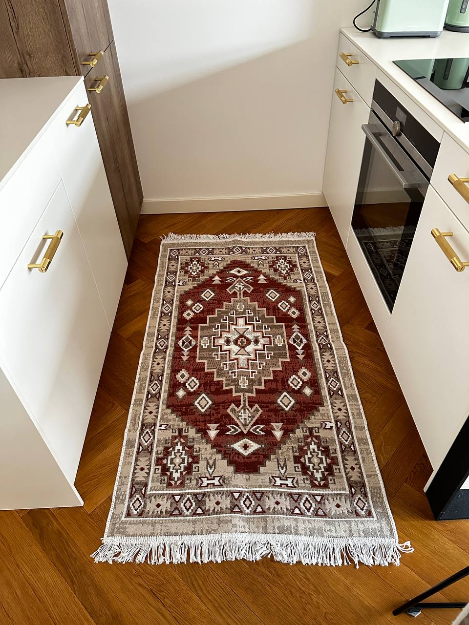 Reversible flat-woven rug Atlas Terra