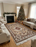 Reversible flat-woven rug Atlas Terra