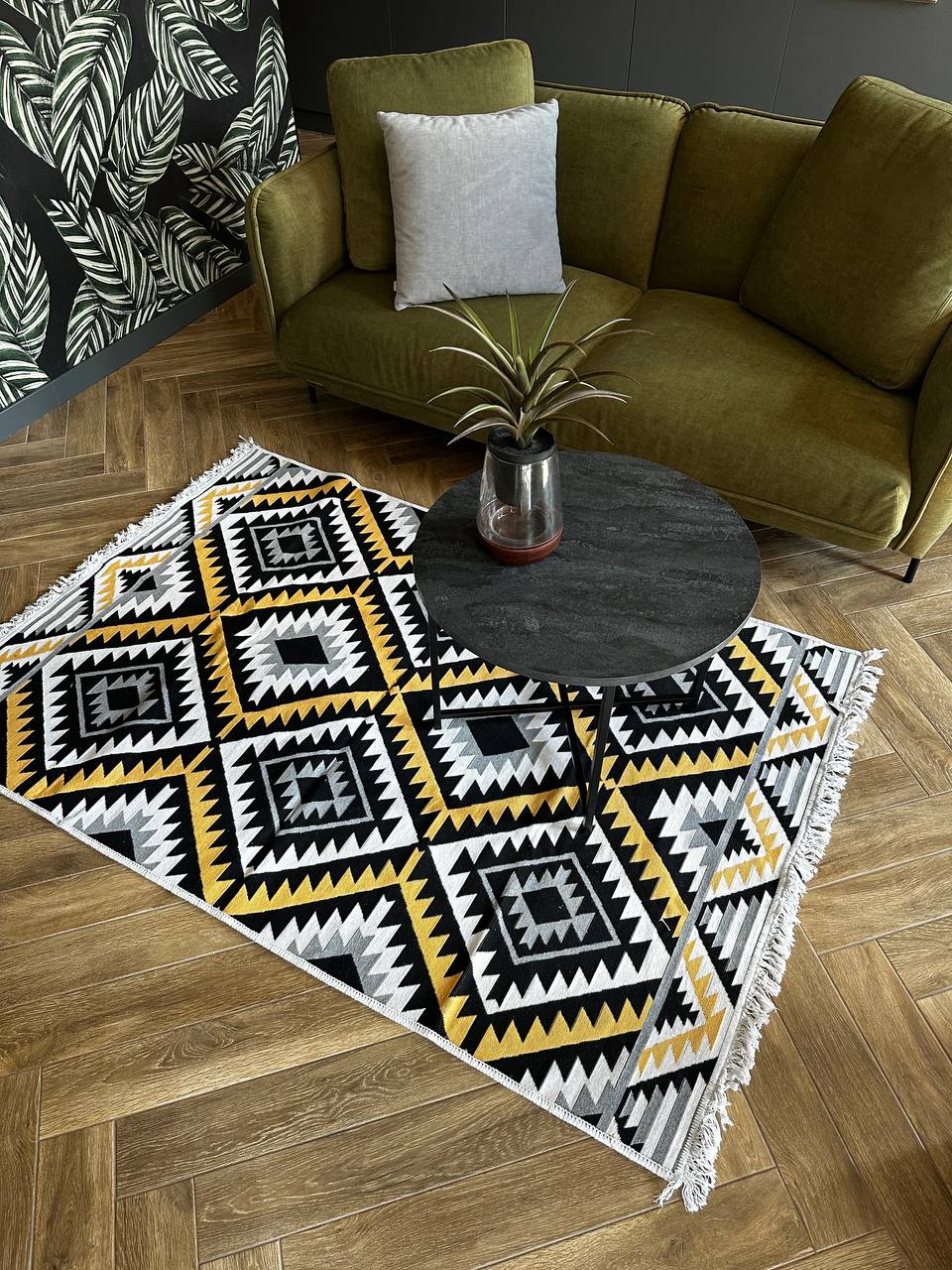 Oboustranný koberec bez vlasu Honeycomb