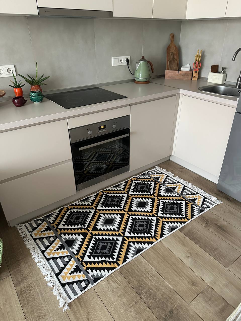 Oboustranný koberec bez vlasu Honeycomb