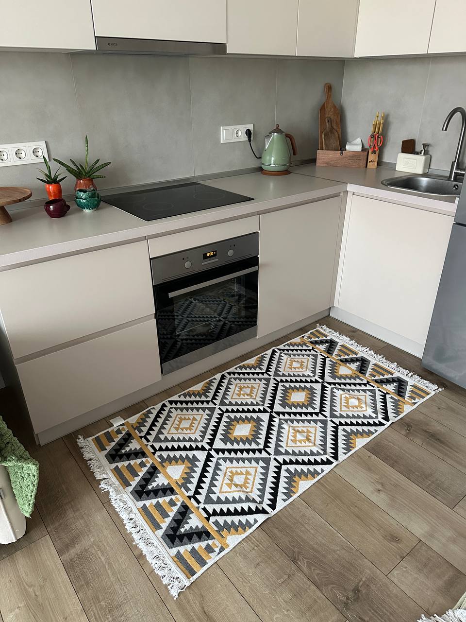 Oboustranný koberec bez vlasu Honeycomb