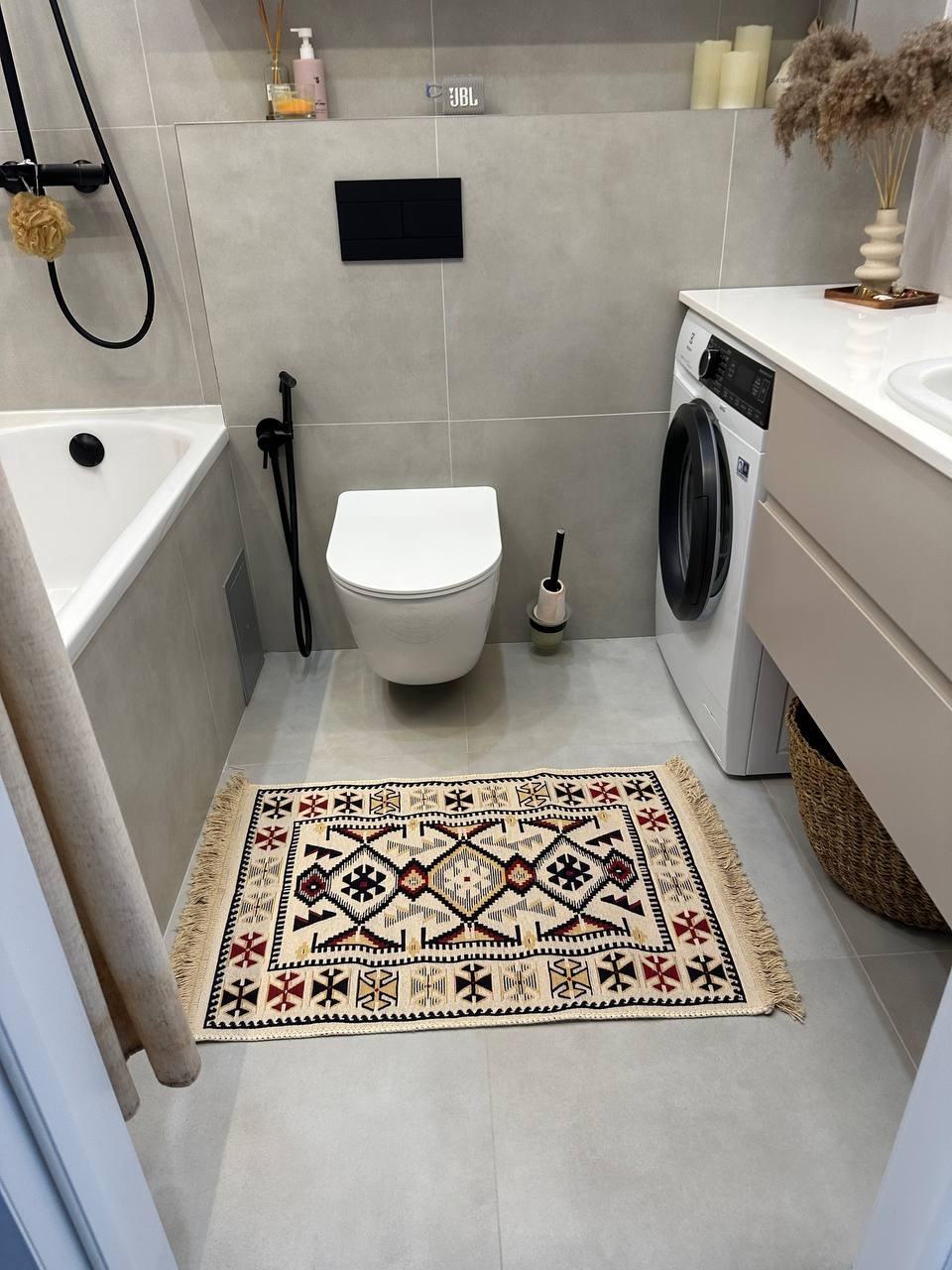 Oboustranný koberec bez vlasu Red+