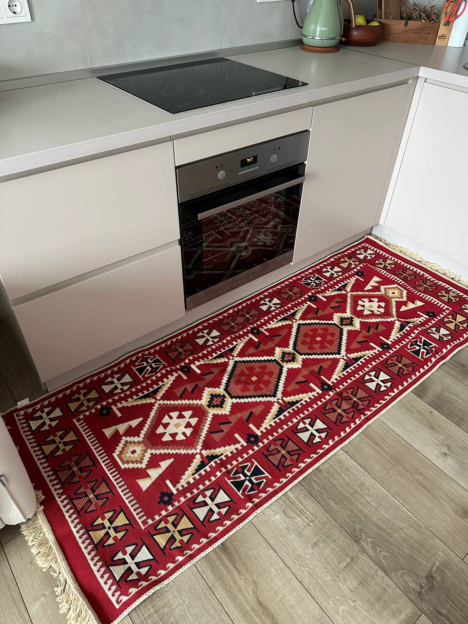 Oboustranný koberec bez vlasu Red+