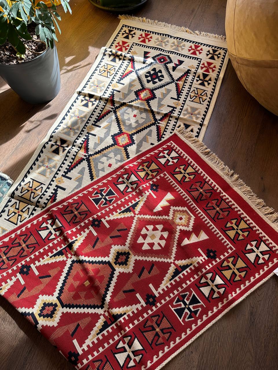 Oboustranný koberec bez vlasu Red+