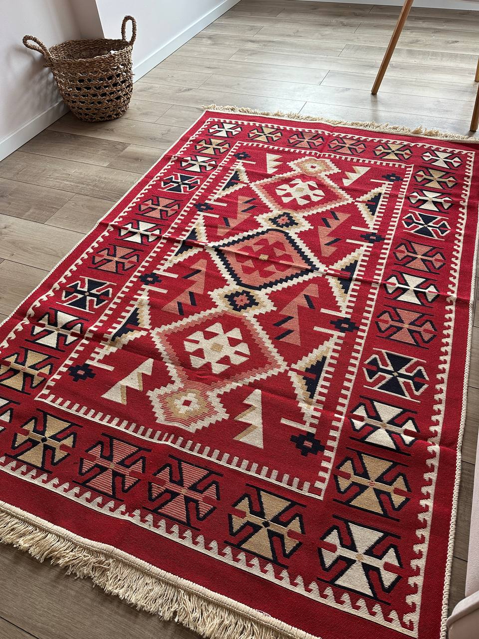 Oboustranný koberec bez vlasu Red+