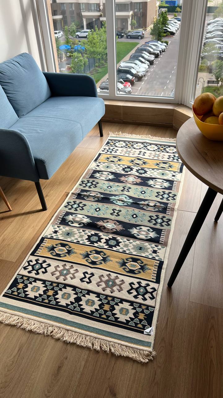 Oboustranný koberec bez vlasu Easter Green